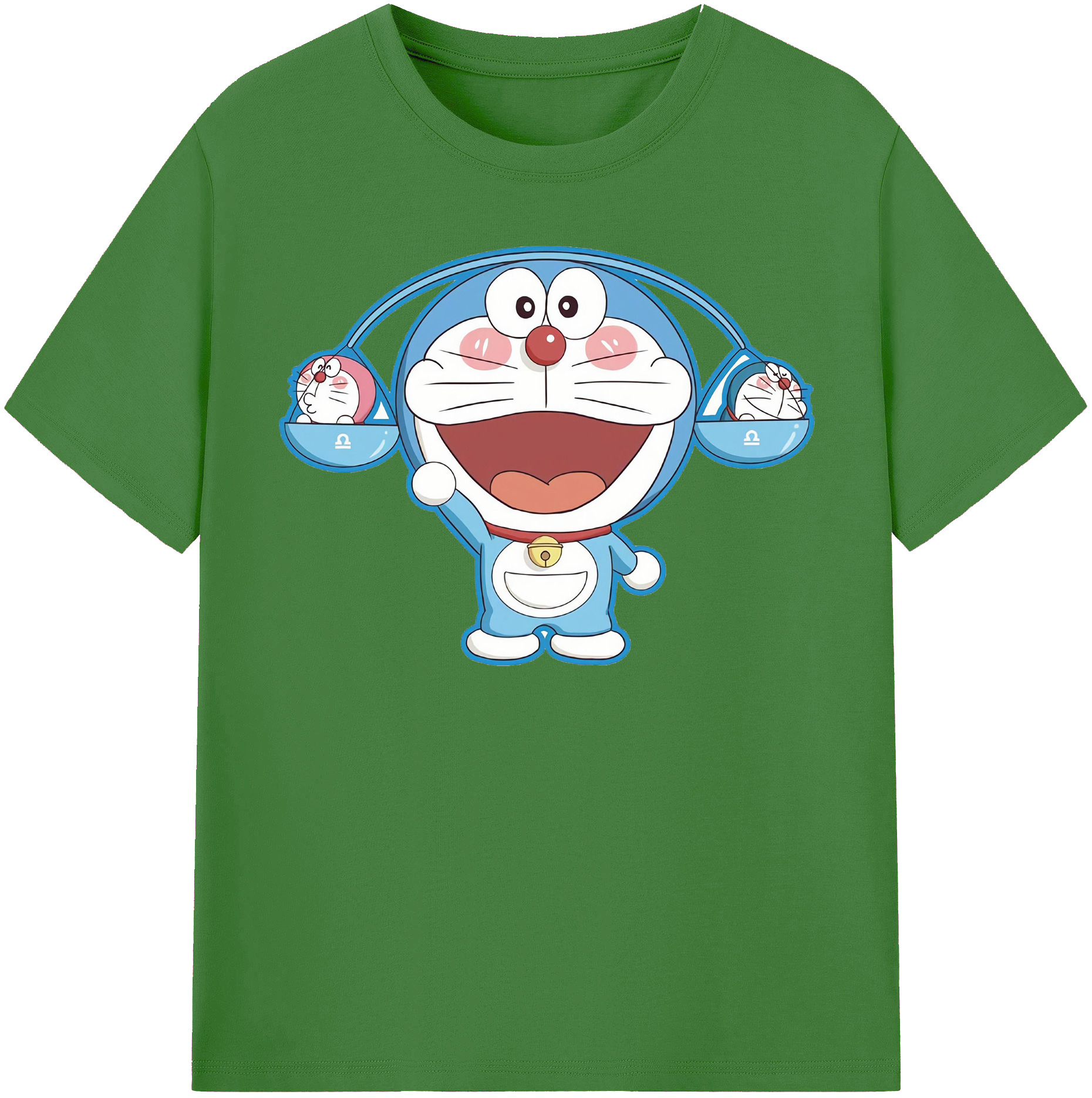 （画像用） ドラえもん Doraemon レディースカジュアルプリントTシャツ（綿100％）